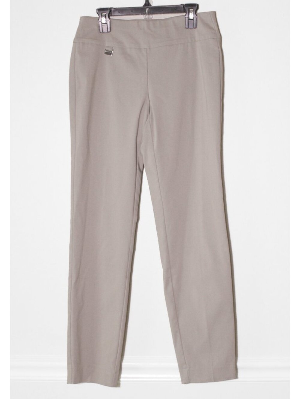 Alfani Pull On Tummy Control Business Casual Pants Light Taupe Size 0 Short